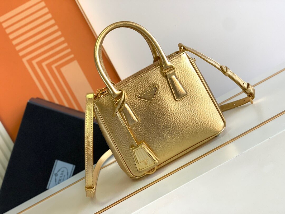 PR Saffiano Mini Gold