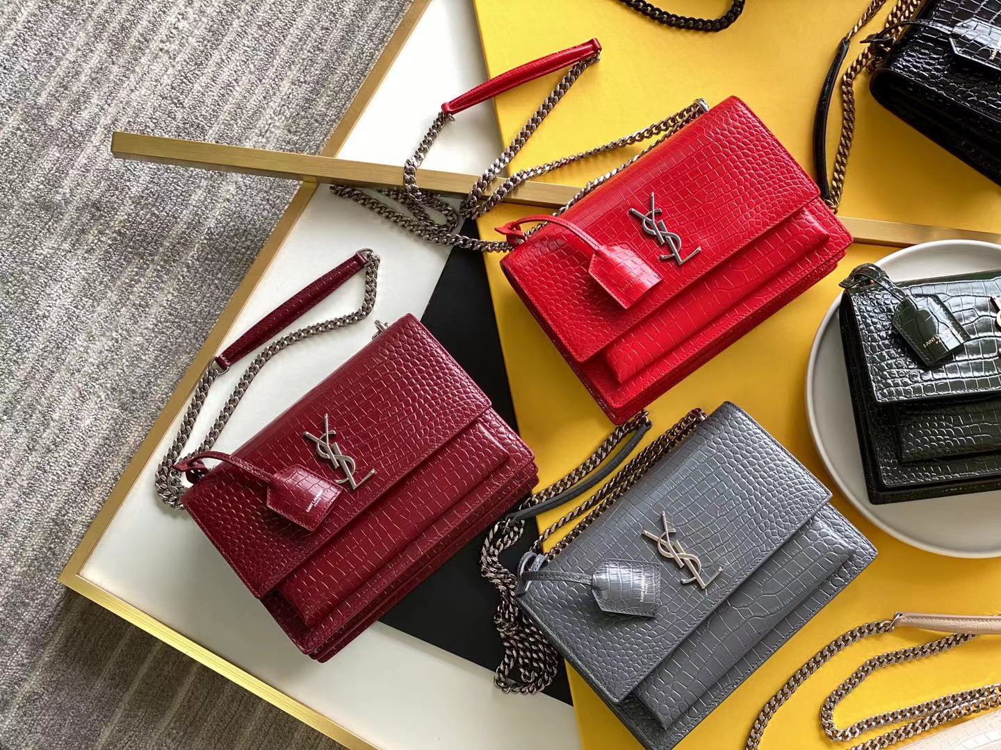 YSL Sunset Croc