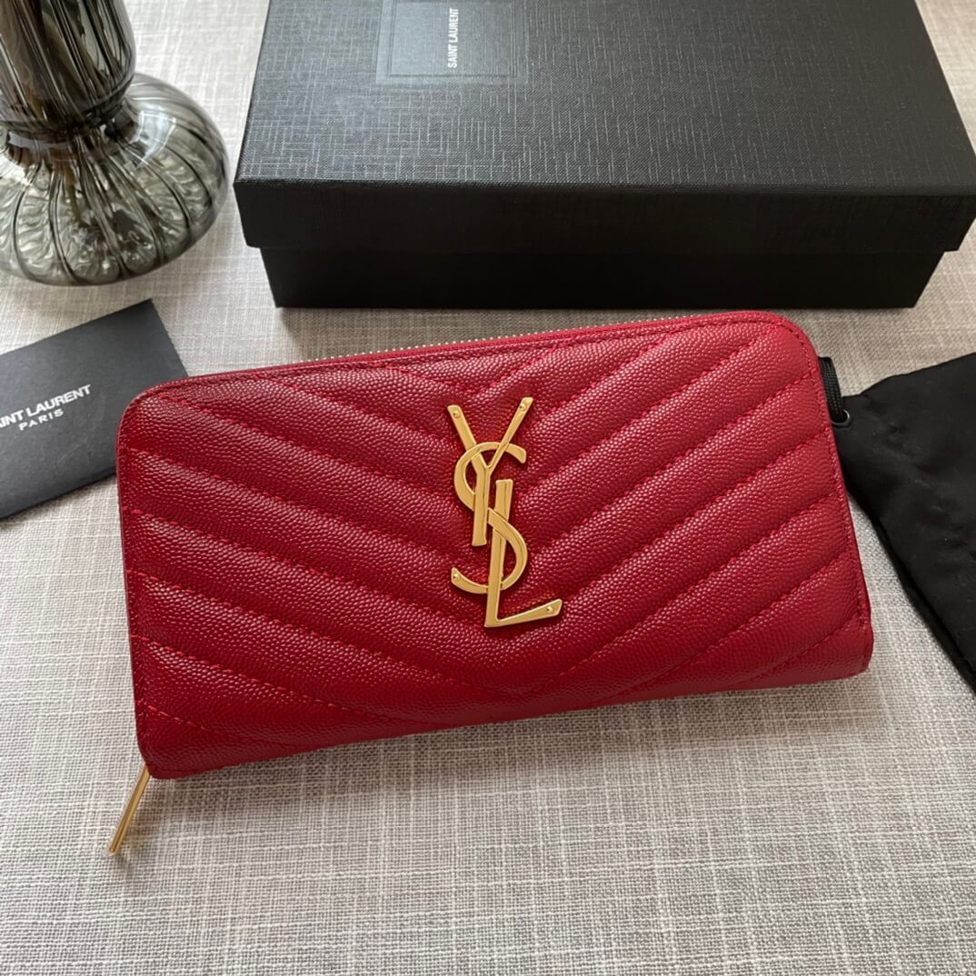 YSL Zippy Wallets 358094