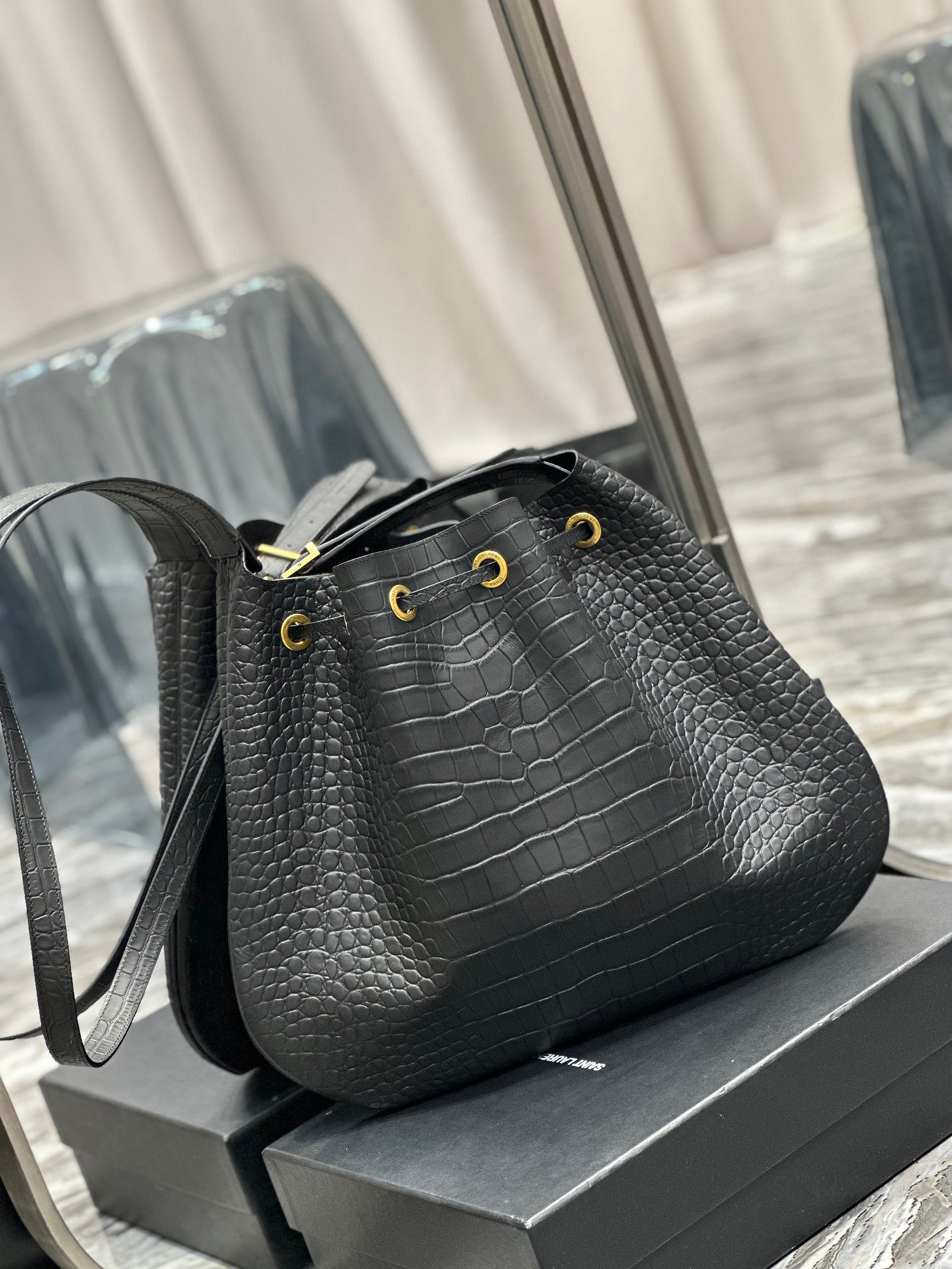 YSL Flat Hobo