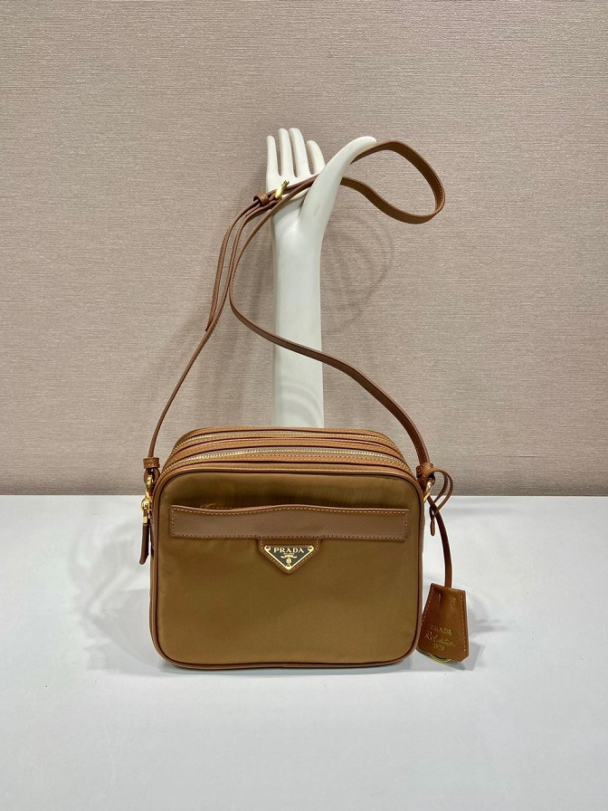 PR Saffiano Double Zipper Crossbody