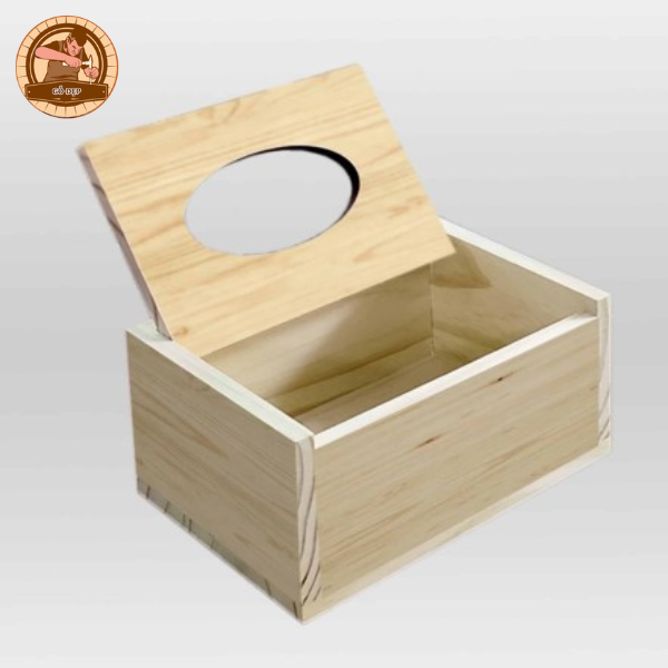 Hộp gỗ mdf đựng giấy ăn thiết kế sang trọng, lịch sử