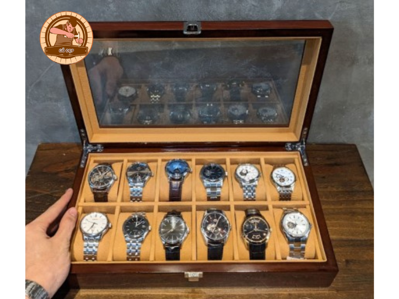 Mẫu hộp gỗ đựng đồng hồ đăng cấp sang trọng nhất