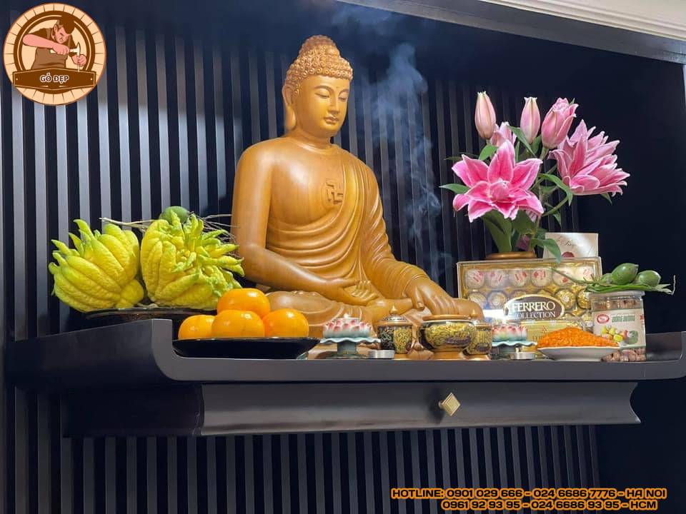 Bàn thờ Phật nên gồm những gì? Vật phẩm bàn thờ Phật