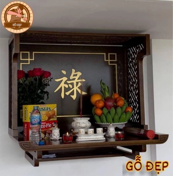 Chọn kích thước bàn thờ gia tiên treo tường cần chú ý đến vị trí đặt bàn thờ