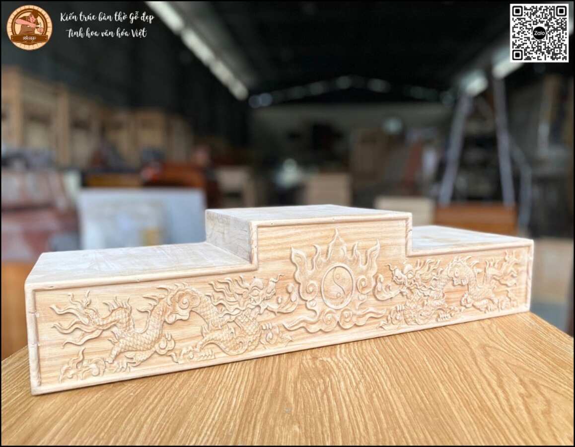 Kệ Tam Sơn Chạm Rồng 16 - sản xuất tại xưởng 