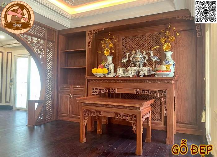 Mẫu bàn thờ gỗ cao cấp 88996