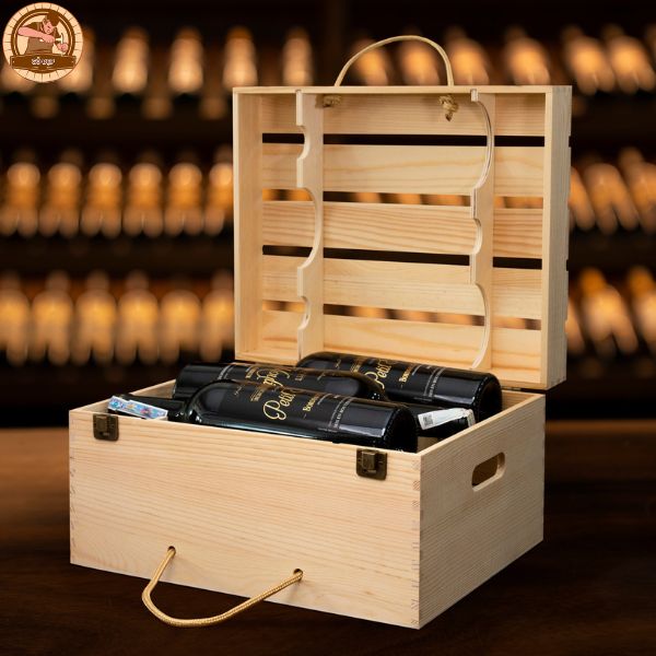 Hộp gỗ đựng rượu thể hiện giá trị thẩm mỹ theo năm tháng