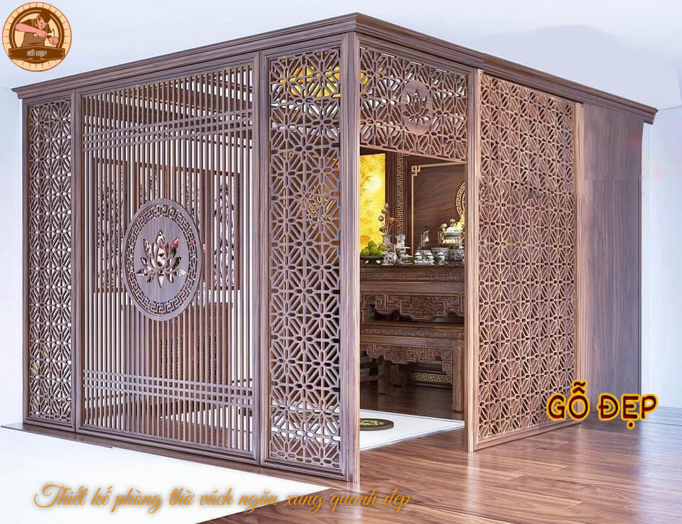 Thiết Kế Phòng Thờ PT 172 tạo không gian linh thiêng