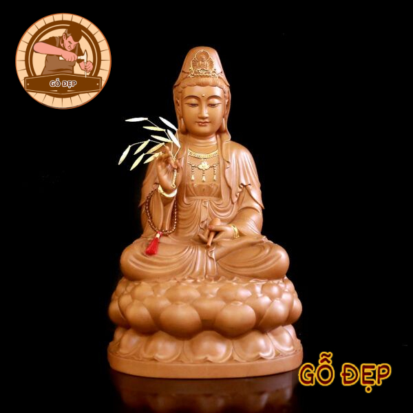 Tượng Phật bằng gỗ có độ bền cao, mang đến vẻ đẹp tự nhiên