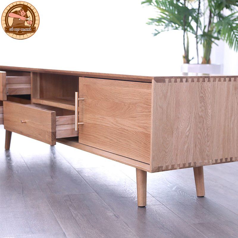 Mẫu kệ Tivi KT02 trong phòng khách