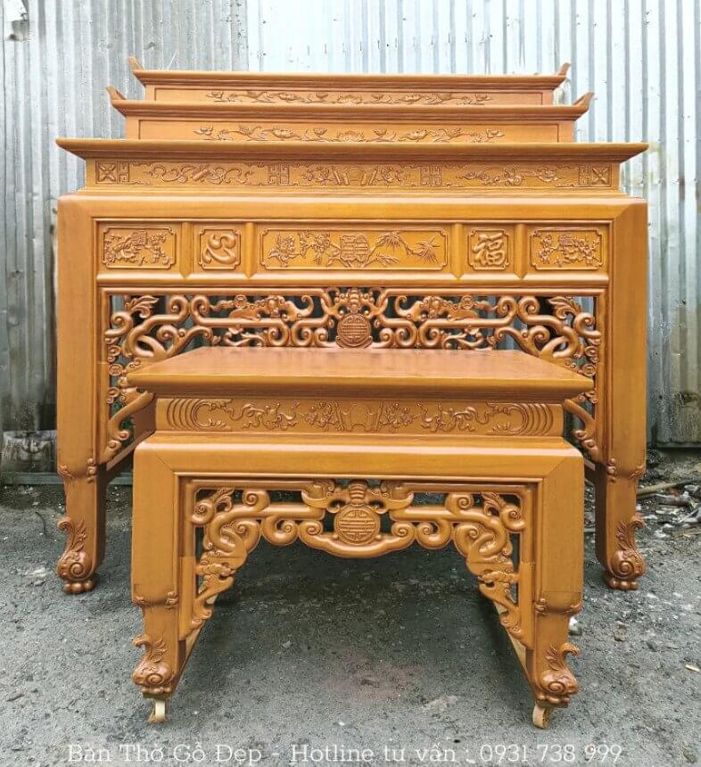 Bàn thờ tam cấp hiện đại đẹp bán chạy nhất