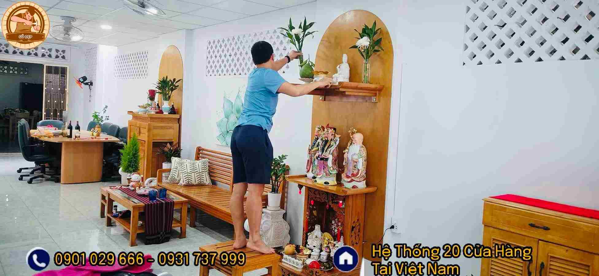 Vị trí của 3 Ông trên bàn thờ thần tài