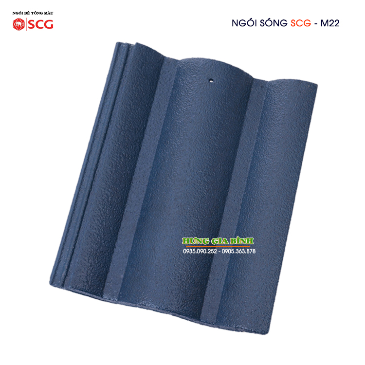 Ngói bê tông màu SCG Thái Lan M22 - Navy Blue