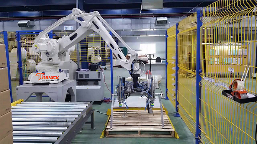 robot công nghiệp gắp sản phẩm tripack