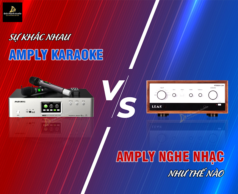 Amply nghe nhạc khác amply karaoke như thế nào?