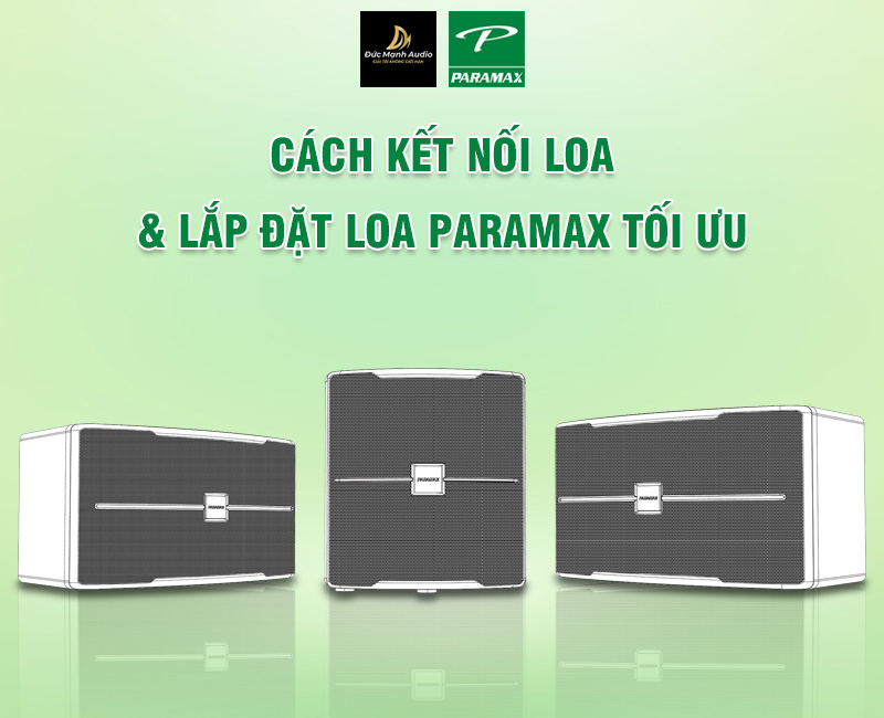 Cách kết nối loa Paramax ? Cách lắp đặt loa tối ưu nhất