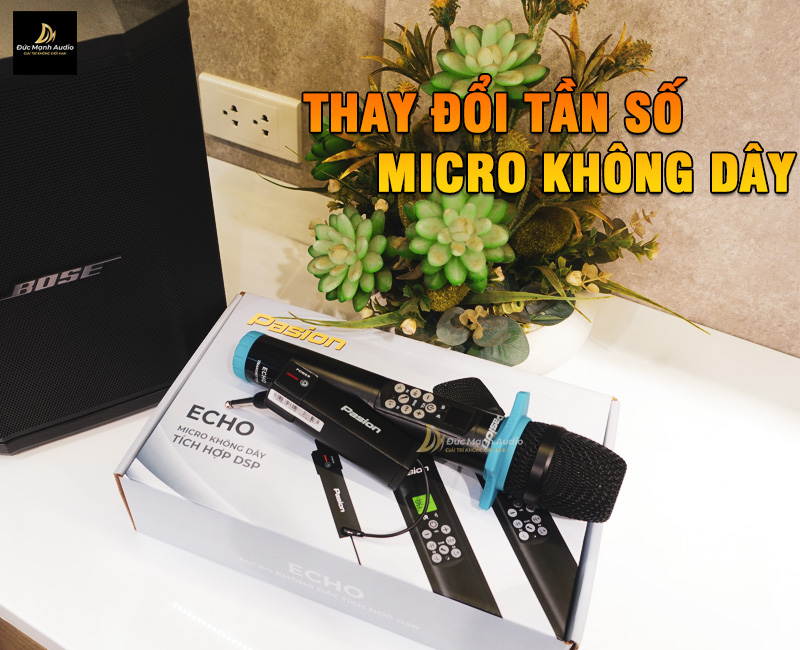 Cách thay đổi tần số micro không dây