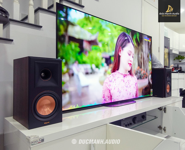 Nâng cấp chất âm Tivi cùng Dàn Nghe Nhạc Hifi Klipsch và Denon tại Biệt thự Park Riverside Quận 9