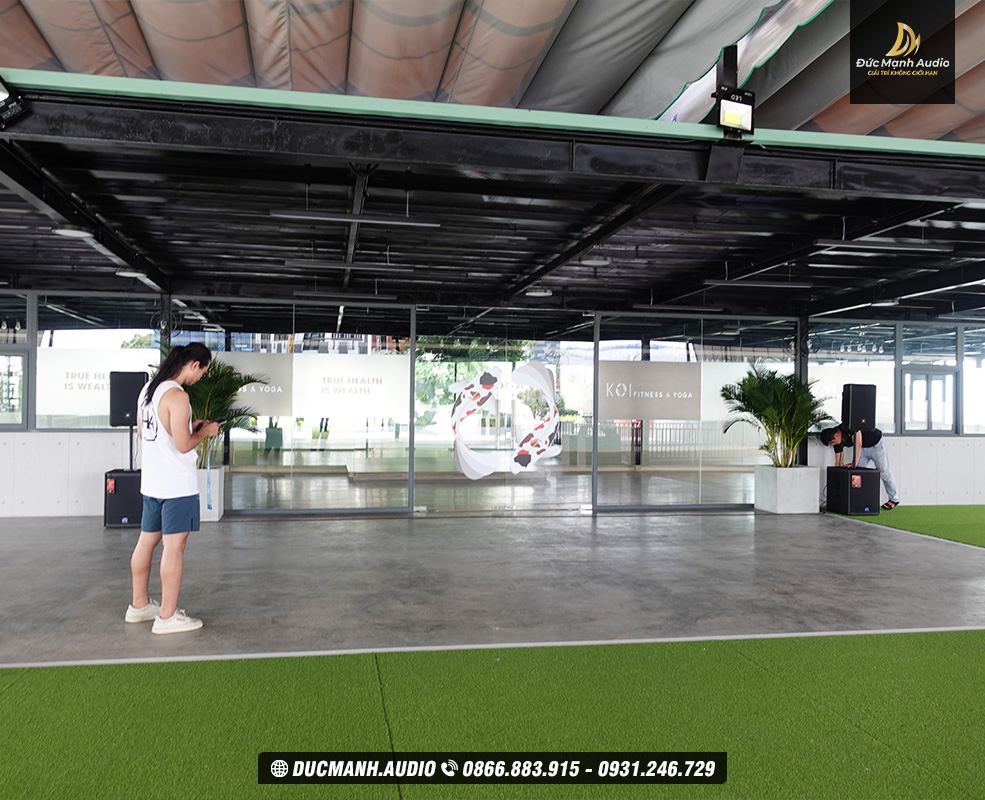 Lắp đặt hệ thống âm thanh Gym hơn 1000m2 tại Tân Phú chỉ hơn 70 triệu đồng