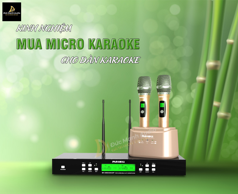 Kinh nghiệm mua micro karaoke cho dàn karaoke