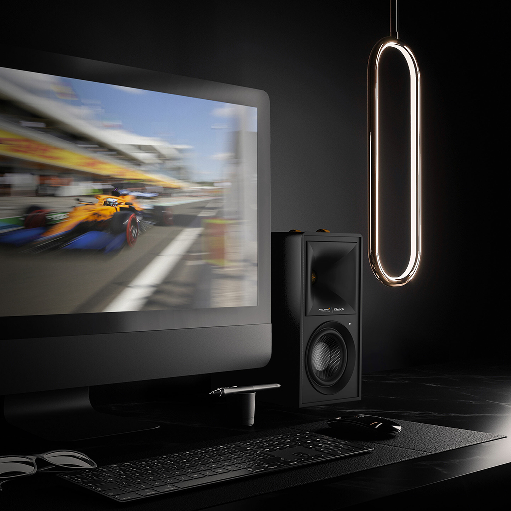 Loa Klipsch The Fives McLaren Edition phiên bản đặc biệt cho tín đồ đua xe công thức 1