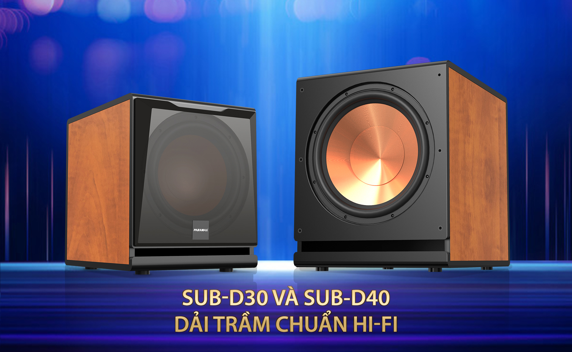 Thế hệ loa siêu trầm HI-FI công suất lớn mới nhất của PARAMAX: SUB-D30 và SUB-D40