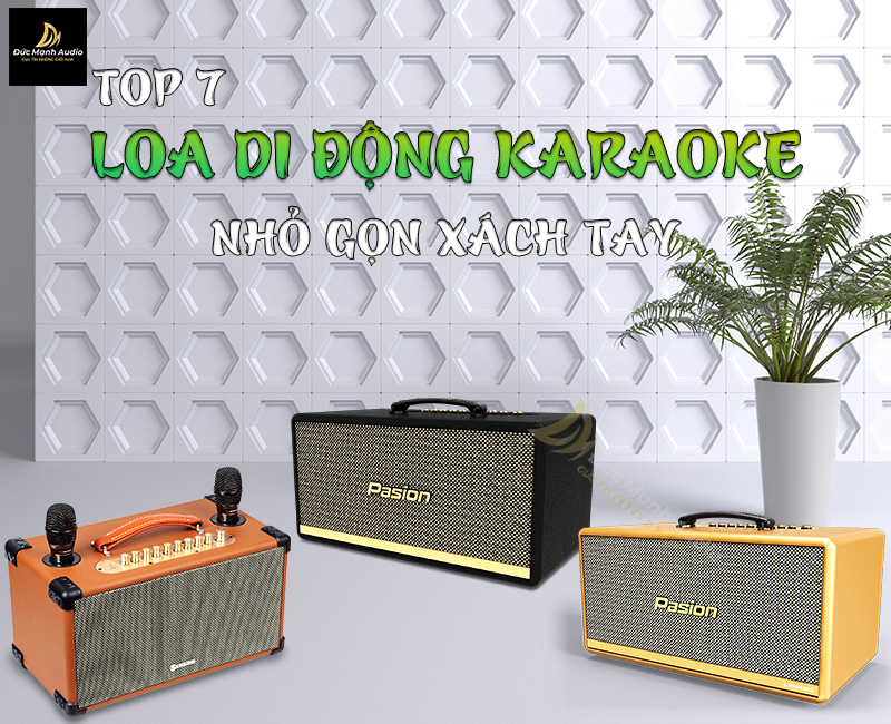 Top 7 loa di động karaoke nhỏ gọn xách tay