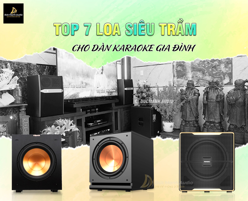 Top 7 loa siêu trầm cho dàn karaoke gia đình