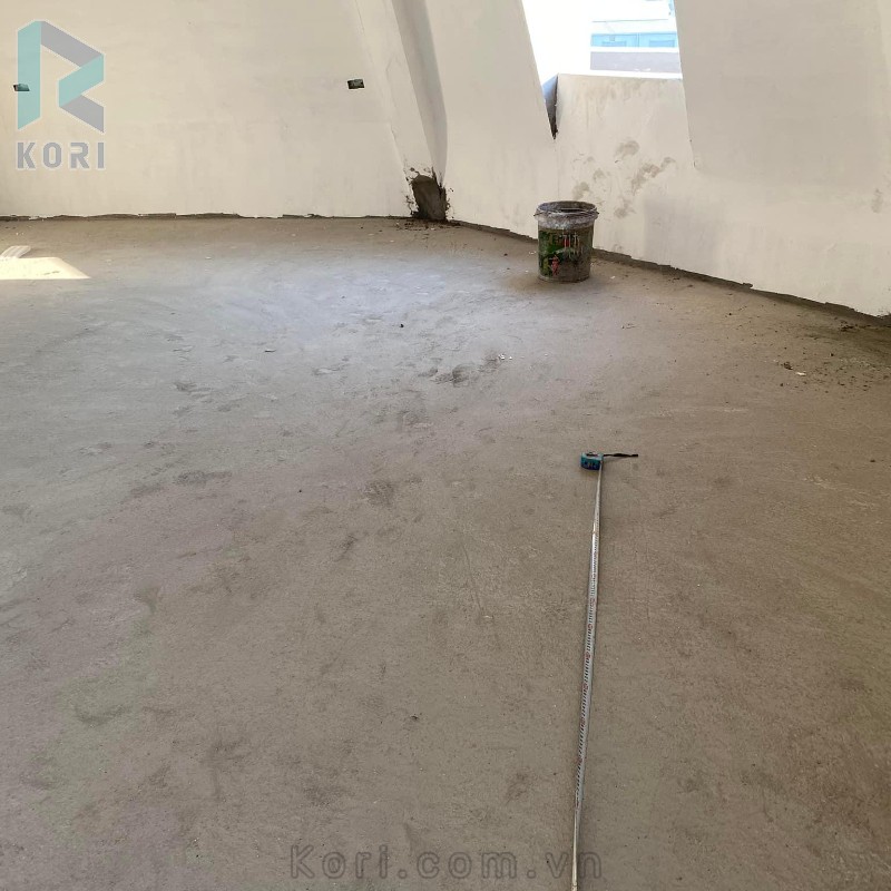 Chuẩn bị mặt bằng thi công sàn gỗ xương cá