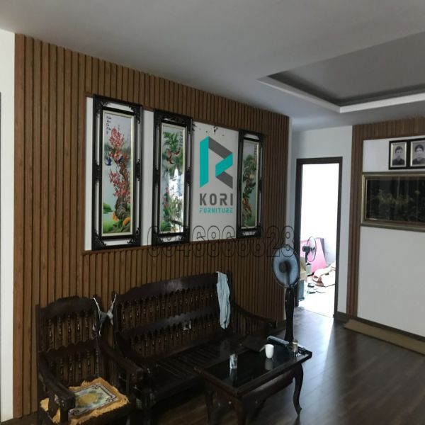 Hoàn thiện tấm ốp tường nhựa