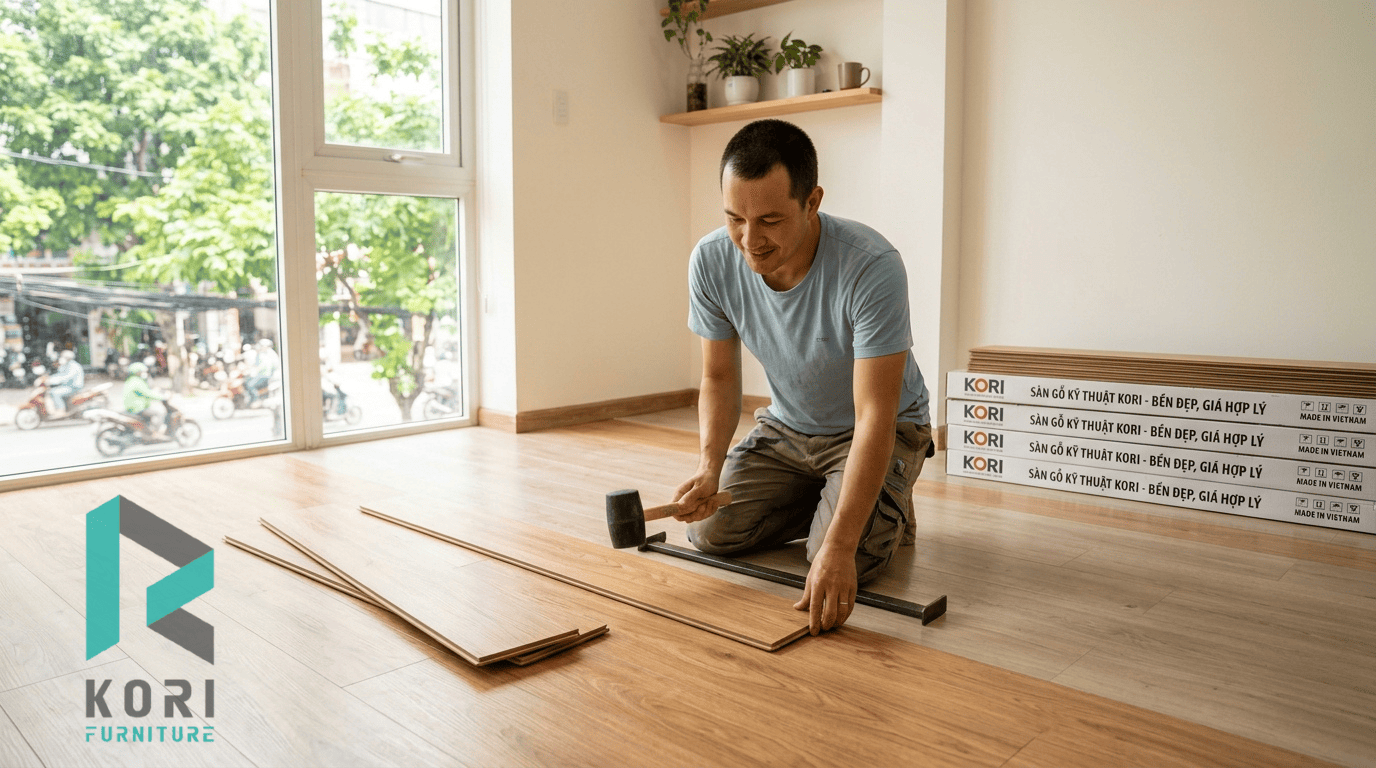 Hình ảnh sàn gỗ giá rẻ phổ biến trên thị trường