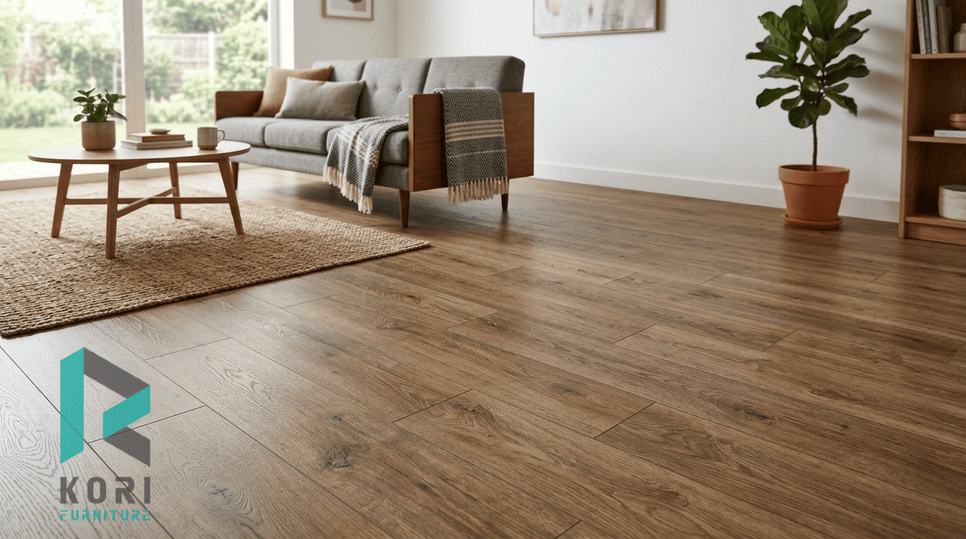 Hình ảnh sàn nhựa giả gỗ hèm khóa chất lượng