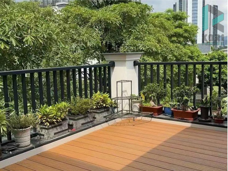 sàn nhựa giả gỗ ngoài trời 