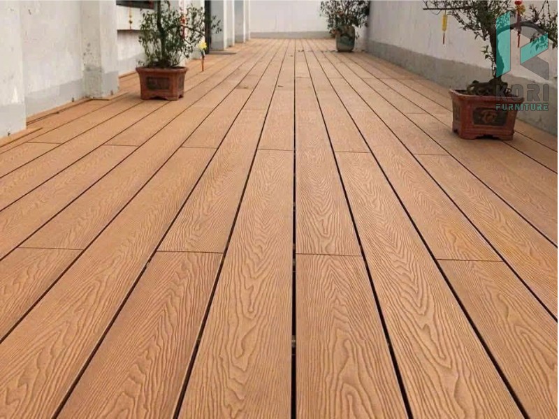 sàn nhựa giả gỗ ngoài trời