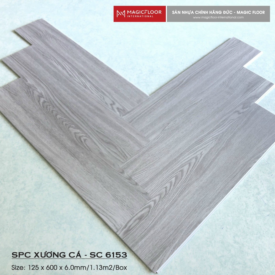 Sàn nhựa xương cá MagicFloor SC6153