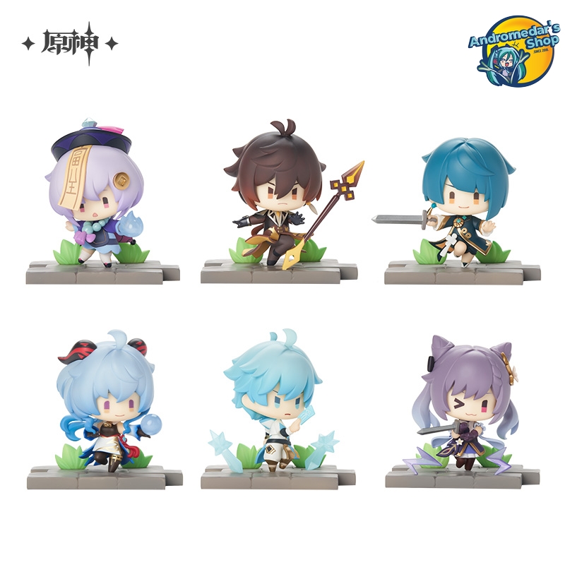 [miHoYo] Bộ mô hình nhân vật Genshin Impact Battlefield Heroes Blind Box Figures Vol 2 (Liyue)