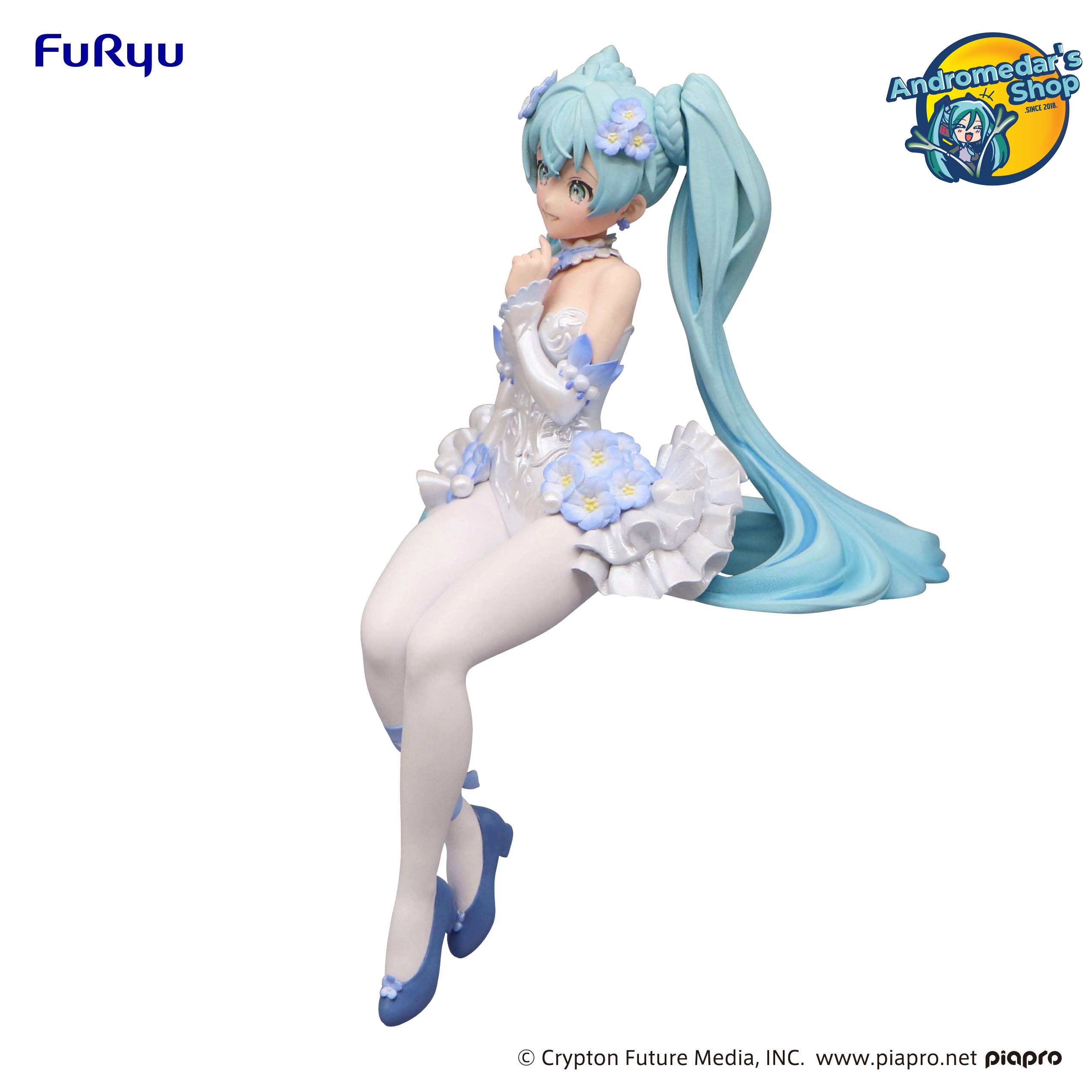 [Furyu] Mô hình nhân vật Vocaloid Hatsune Miku Flower Fairy Nemophila Ver Noodle Stopper Prize Figure