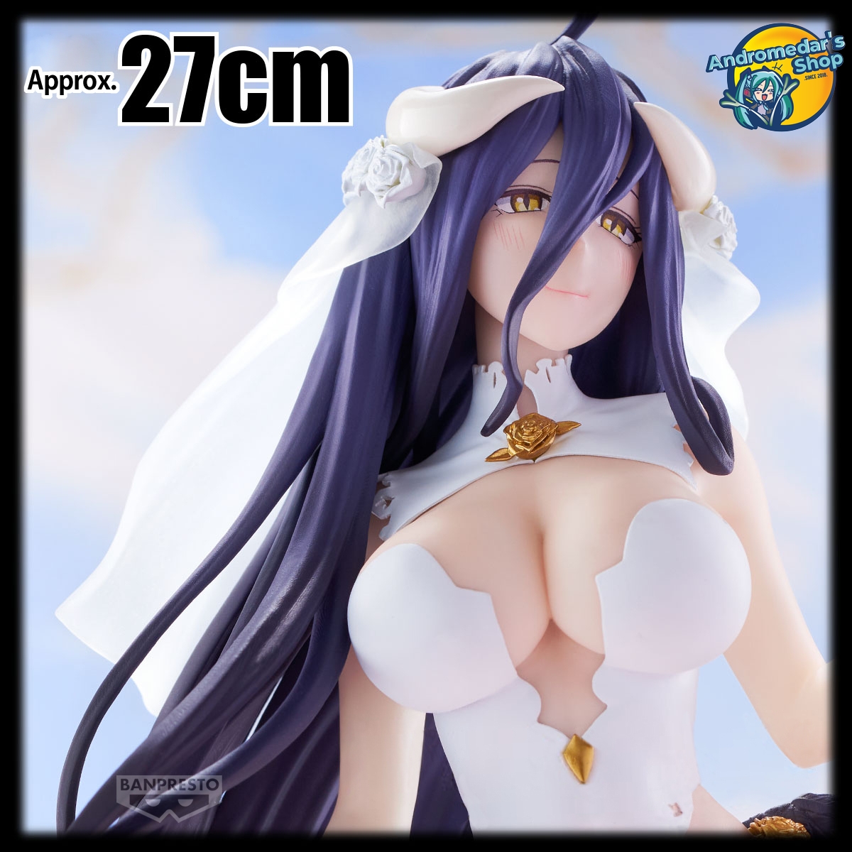 [Đặt trước] [Banpresto] Mô hình nhân vật Overlord Albedo Wedding Ver. Glitter & Glamours Figure
