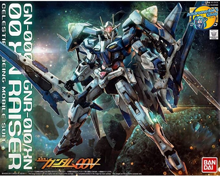 [Bandai] Mô hình lắp ráp Gundam 00 Master Grade MG 1/100 GN-0000+GNR-010/XN 00 XN Raiser Model Kits
