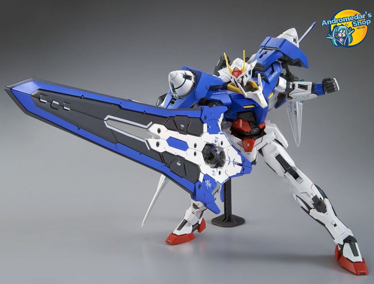 [Bandai] Mô hình lắp ráp Gundam 00 Master Grade MG 1/100 GN-0000+GNR-010/XN 00 XN Raiser Model Kits