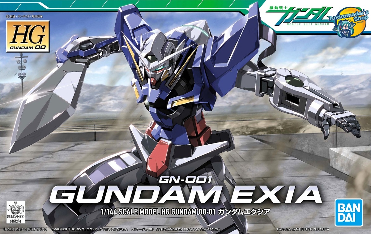 [Bandai] Mô hình lắp ráp Gundam 00 (Double O) High Grade 1/144 HG Exia Model Kits