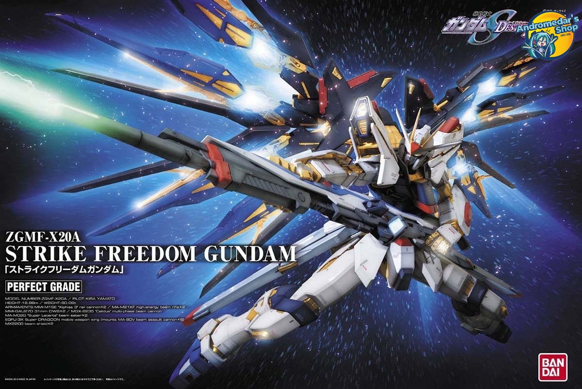 [Bandai] Mô hình lắp ráp Perfect Grade 1/60 PG Strike Freedom Gundam Model Kits