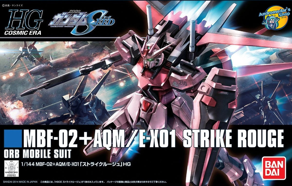 [Bandai] Mô hình lắp ráp Gundam Seed High Grade HG 1/144 HGCE Strike Rouge Model Kits