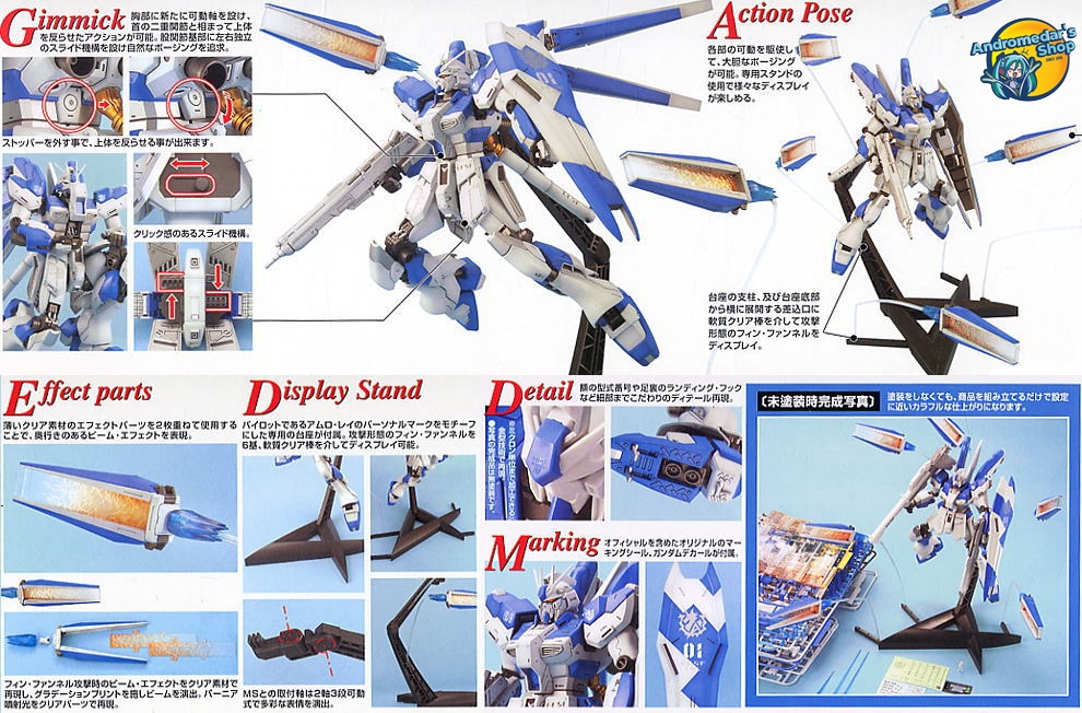 [Bandai] Mô hình lắp ráp Master Grade MG 1/100 RX-93-2 Hi-v Gundam Hi-Nu Model Kits