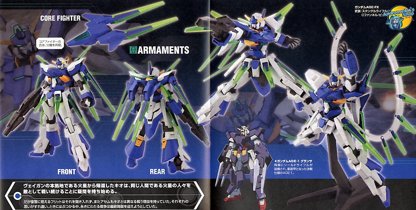 [Bandai] Mô hình lắp ráp High Grade 1/144 HG Gundam AGE-FX Model Kits