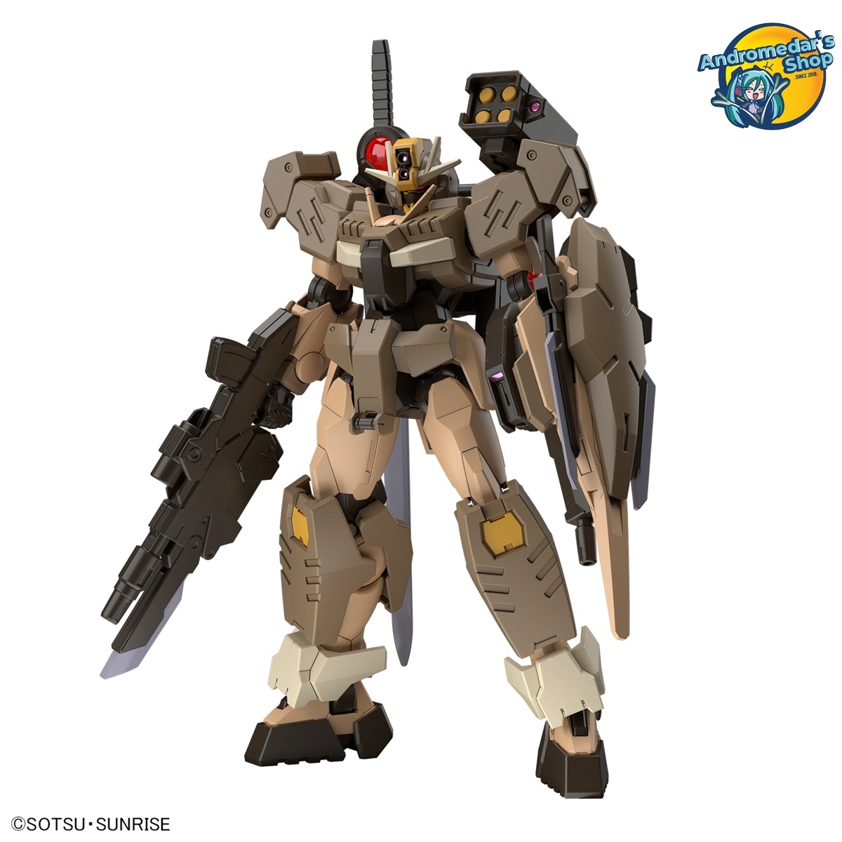 [Bandai] Mô hình lắp ráp GBM High Grade 1/144 HG Gundam 00 Command Qan[T] (Desert Type) Model Kits