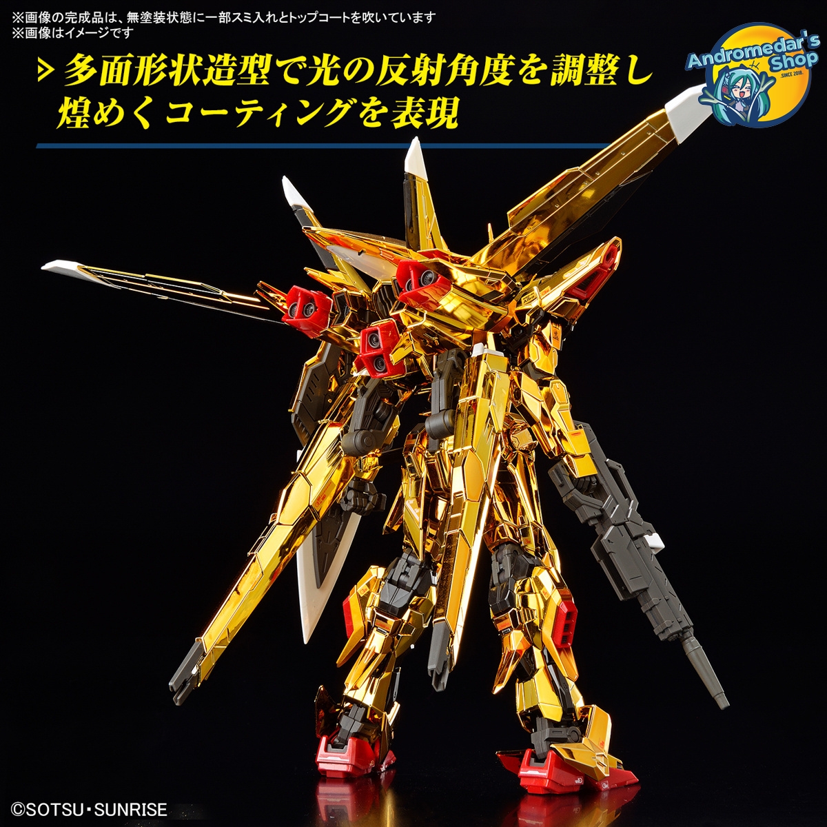 [Bandai] [Gundam Seed Destiny] Mô hình lắp ráp Real Grade 1/144 RG Akatsuki Gundam (Oowashi Pack) Model Kits
