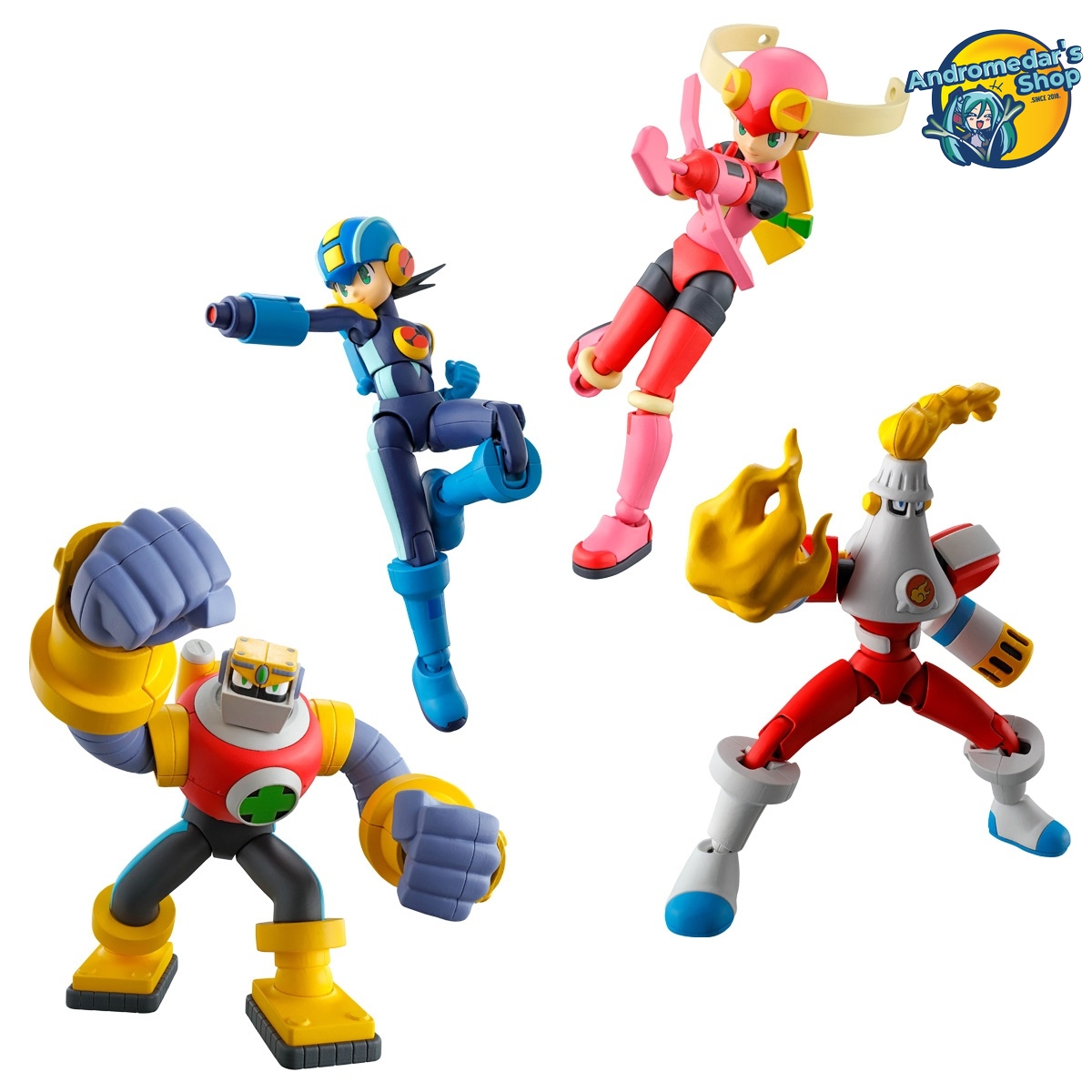 [Bandai] Mô hình lắp ráp Rockman EXE SMP Kit Makes Pose Rockman (Mega Man) EXE 01: 1Box (4pcs) Plastic Model