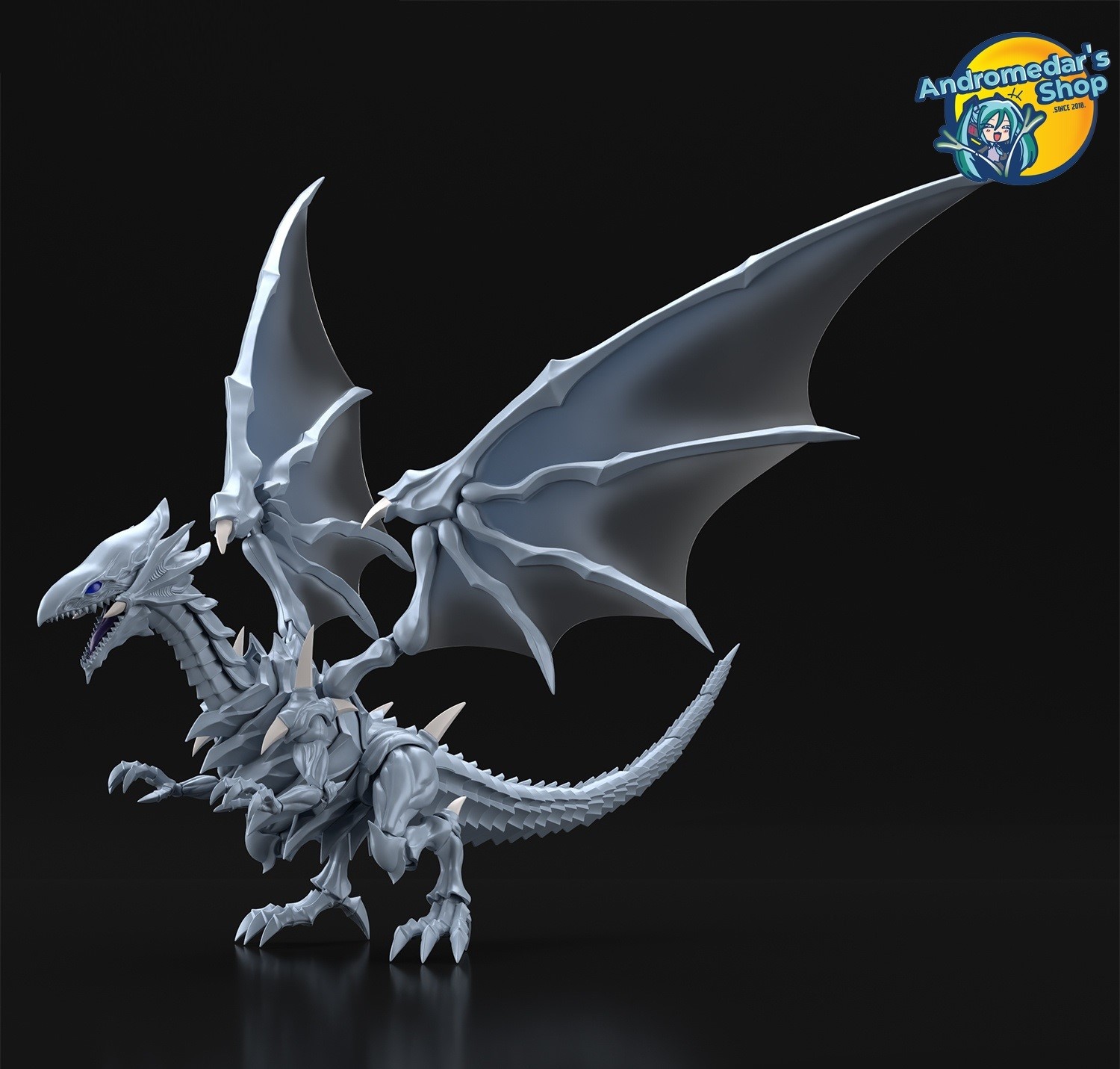 [Bandai] Mô hình lắp ráp Yu-Gi-Oh Figure-rise Standard Amplified Blue-Eyes White Dragon Model Kits